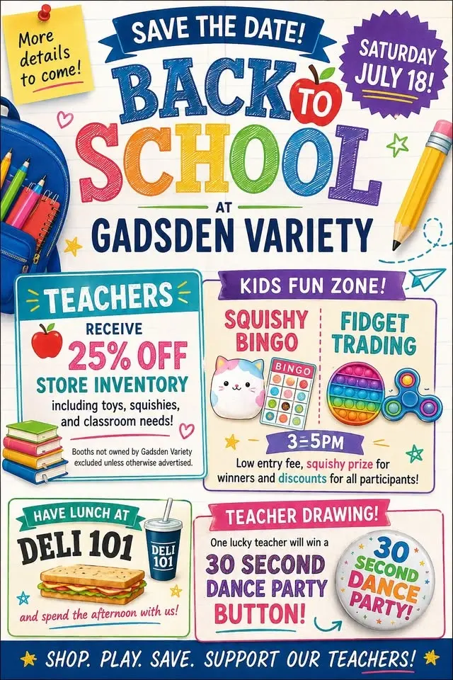 Back to School with Gadsden Variety