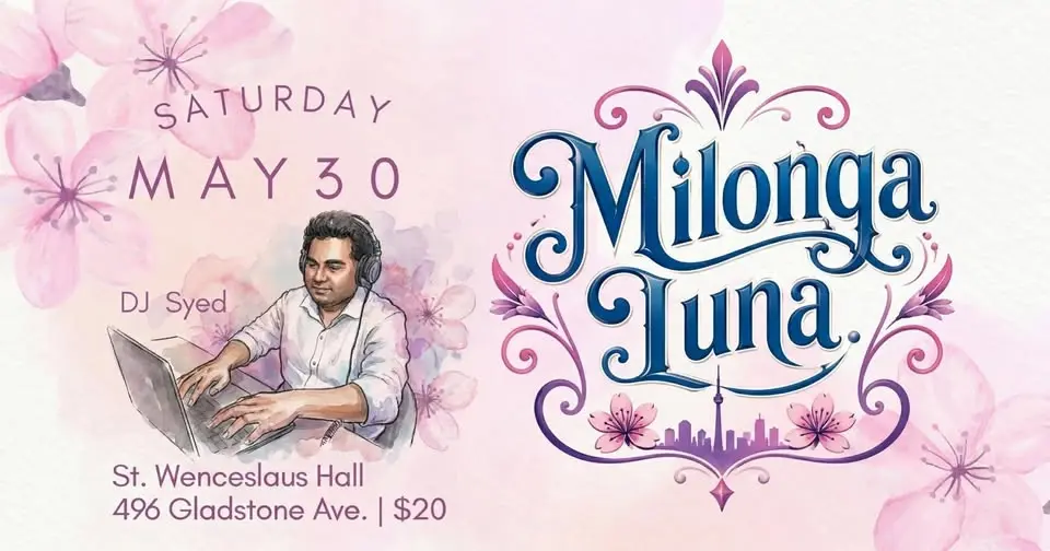 Milonga Luna, Saturday 30 May, DJ Syed