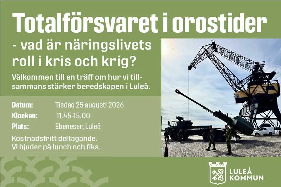 Totalförsvaret i orostider - vad är näringslivets roll i kris och krig?