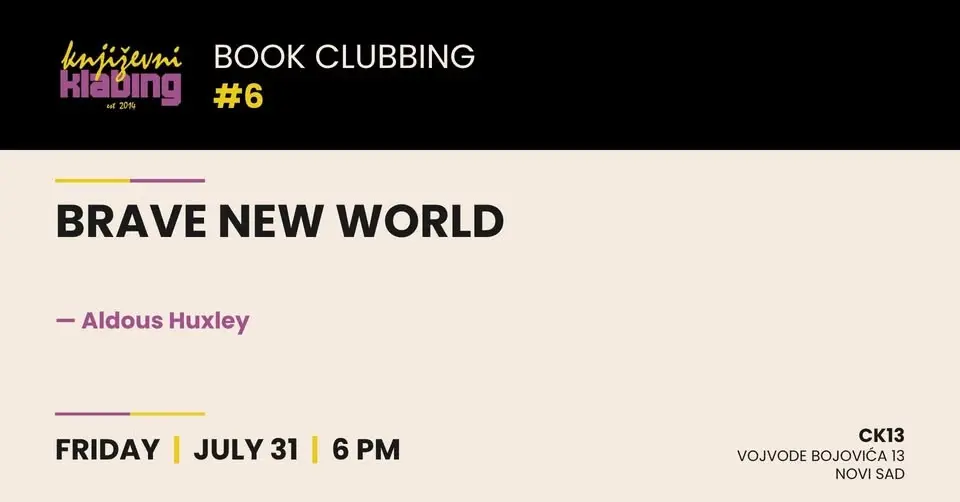 BOOK CLUBBING #6 / Brave New World