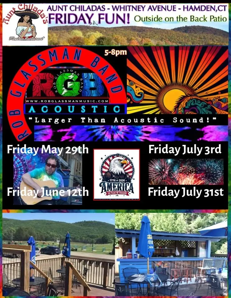 Rob Glassman Band (Acoustic Duo) Aunt Chiladas - Hamden,CT 5pm