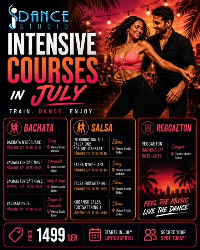 Bachata Continuation 2 – Tue/Fri Intensive
