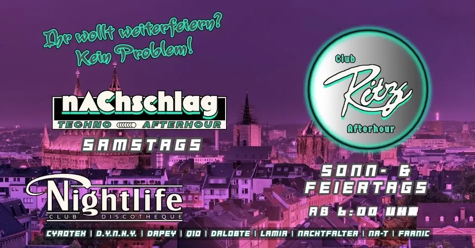 nAChschlag Techno Afterhour