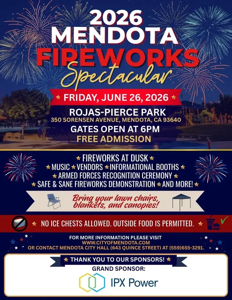 2026 Mendota Fireworks Spectacular