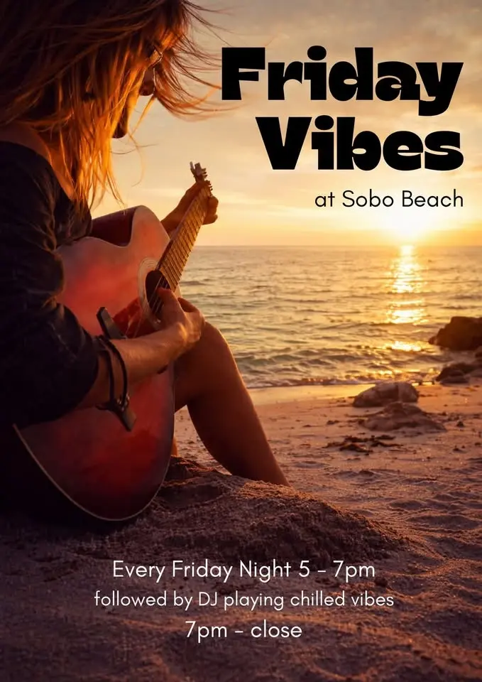 Friday Vibes at SOBO Beach 🌇