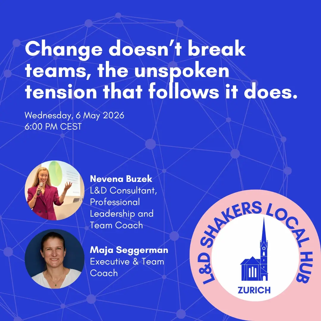 Local Hub Zurich Meetup (May): From tension to trust - leading teams in times of change