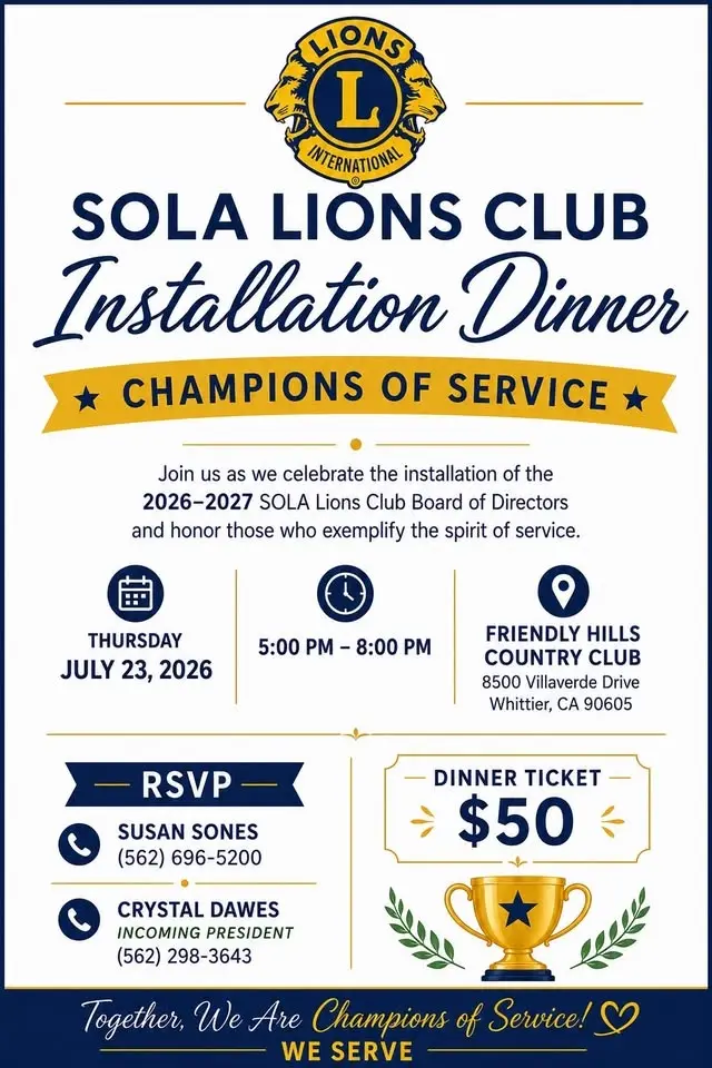 Club Installation Dinner