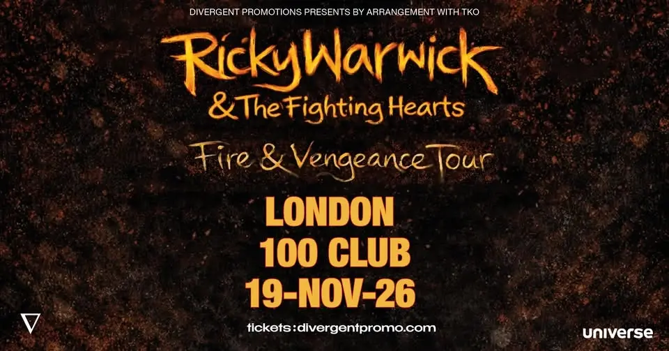 Ricky Warwick & The Fighting Hearts at The 100 Club, London