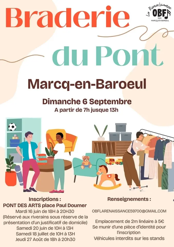 Braderie du pont de Marcq-en-Baroeul