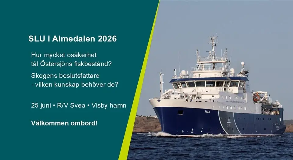 SLU i Almedalen 2026 – Skogen, maten och Östersjön