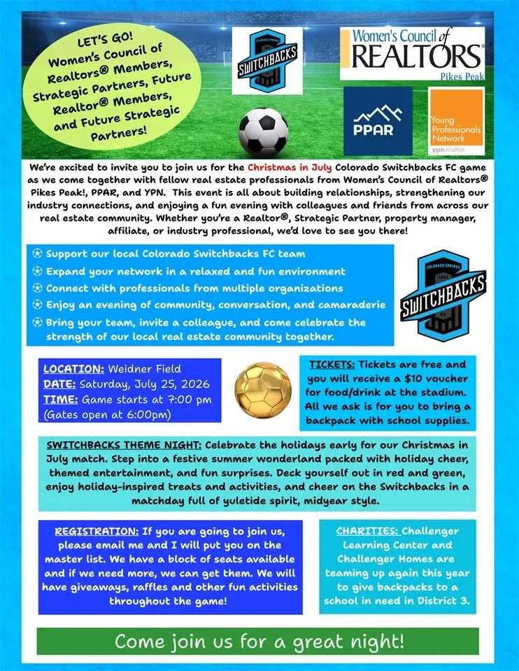 Switchbacks Soccer Christmas in July