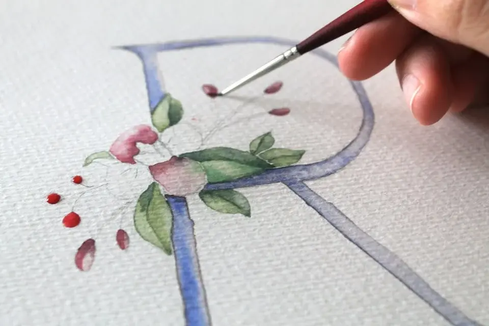 Watercolor Lettering - Baby friendly