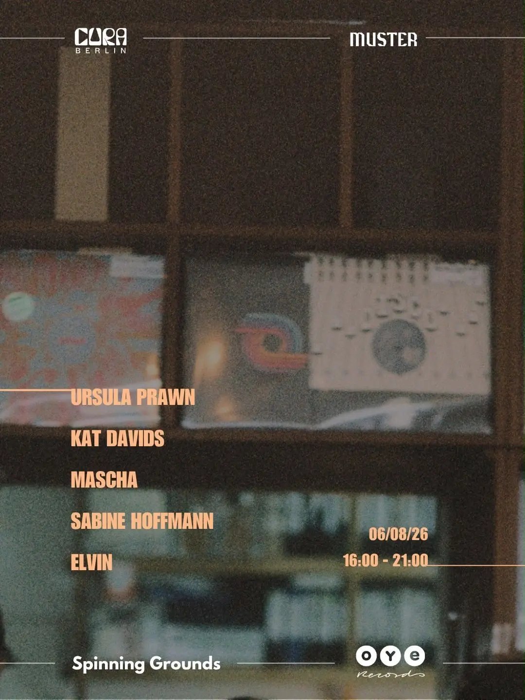 CURA Berlin x Spinning Grounds x MUSTER x OYE