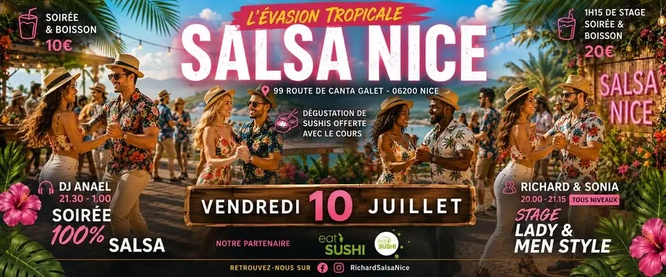 SOIRÉE 100% SALSA / Stage ladies & men style