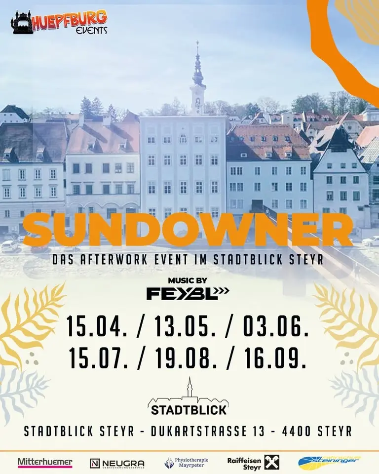 SUNDOWNER - Afterwork beim Stadtblick Steyr ☀️ 