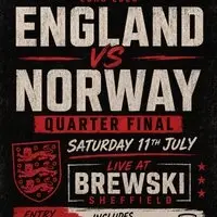 England vs Norway at Brewski Sheffield