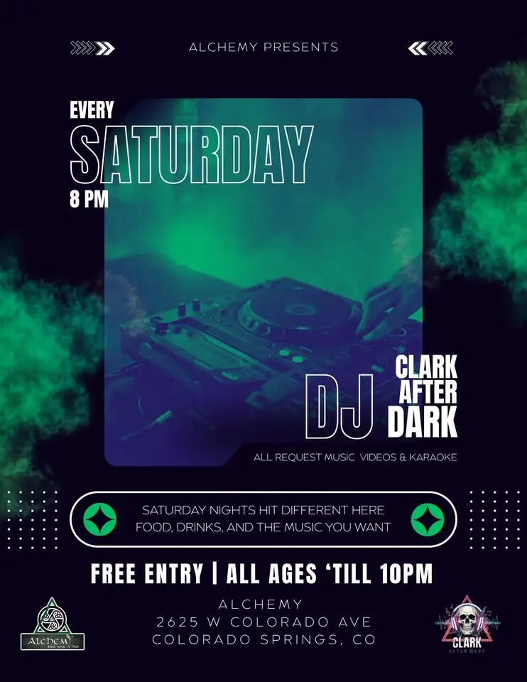 DJ Clark After Dark - Saturday Nights at Alchemy! 