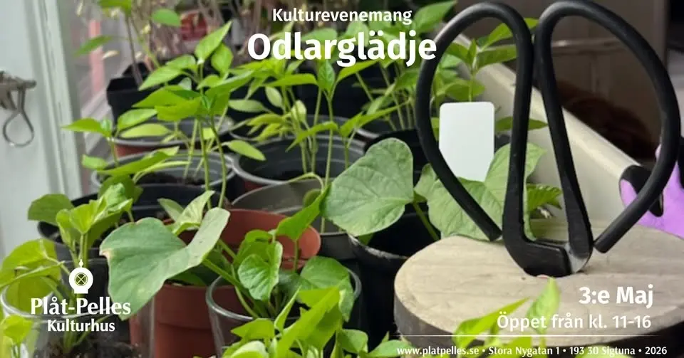 ODLARGLÄDJE marknad på Plåt-Pelles Kulturhus