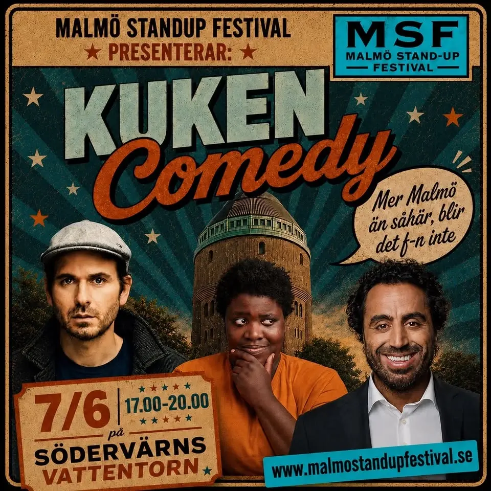 Festivalens galnaste scen, med bl.a Petrina Solange, Özz Nûjen, Simon Gärdenfors mfl