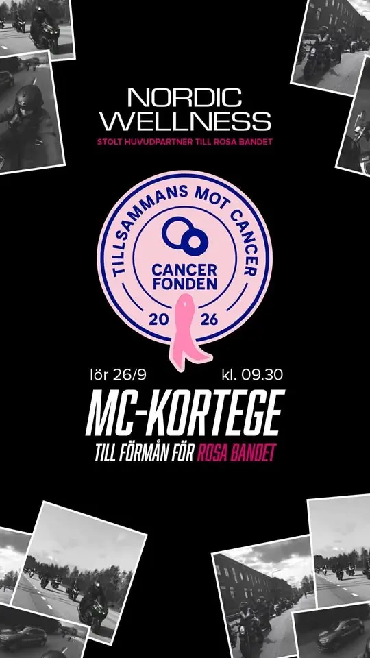 MC kortege Rosa Bandet med Nordic Wellness 