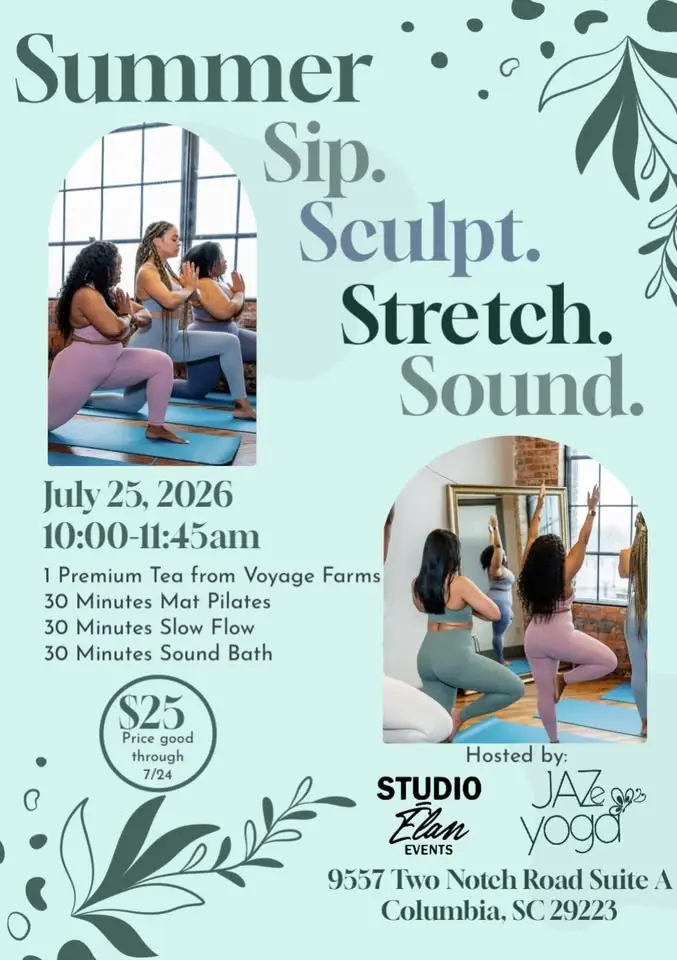 Summer Sip. Sculpt. Stretch. Sound.