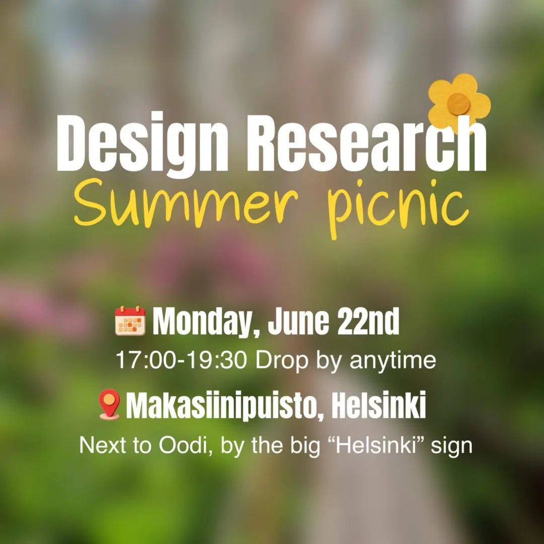 Design Research Picnic in Helsinki