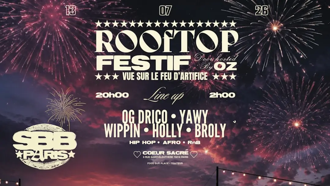 Feu D’Artifice Rooftop Festif •