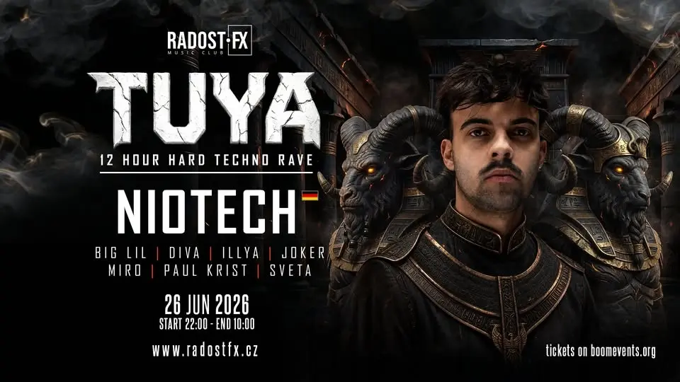 TUYA with NIOTECH 🇩🇪 • 12 HOUR HARD TECHNO RAVE • RADOST FX • 26.6.2026