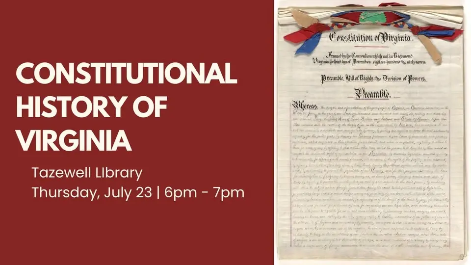 Constitutional History of Virginia @ Tazewell Library