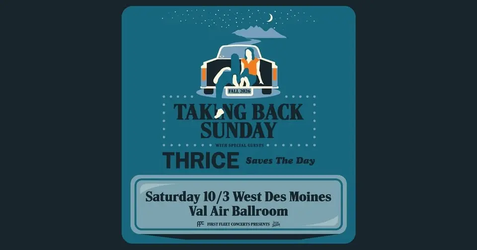 Taking Back Sunday with Thrice and Saves The Day at Val Air Ballroom