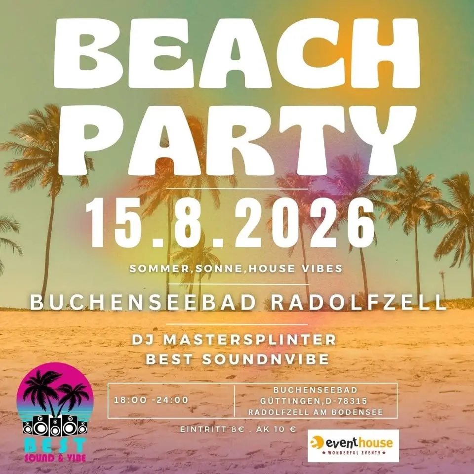 Beach Party Buchenseebad, Radolfzell-Güttingen