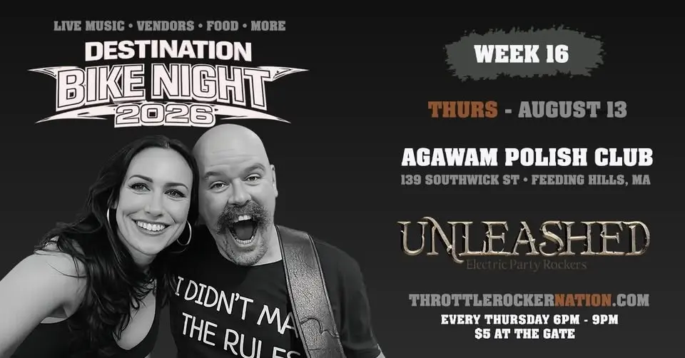 Destination Bike Night - Week 16 - Unleashed Electric Party Rockers  (Agawam Polish Club)