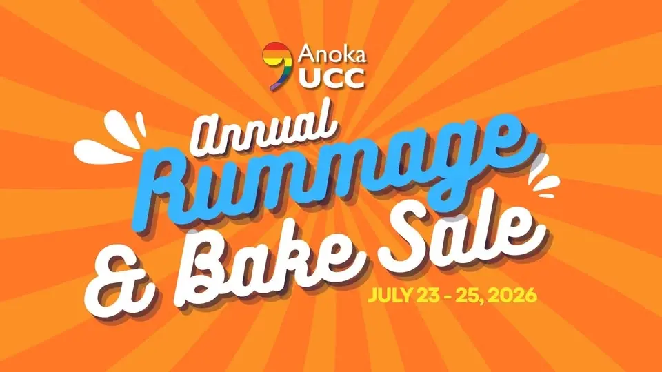 Anoka UCC Annual Rummage and Bake Sale!