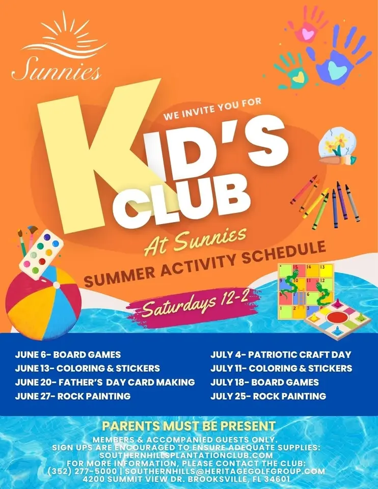 Kid's Club (Member Event)