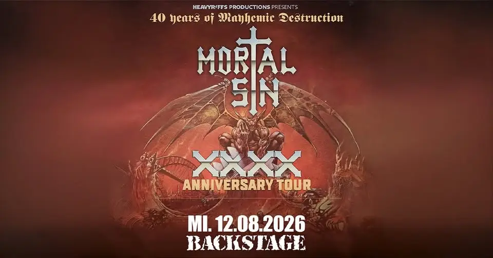MORTAL SIN | 40 YEARS OF MAYHEMIC DESTRUCTION | BACKSTAGE MÜNCHEN 2026
