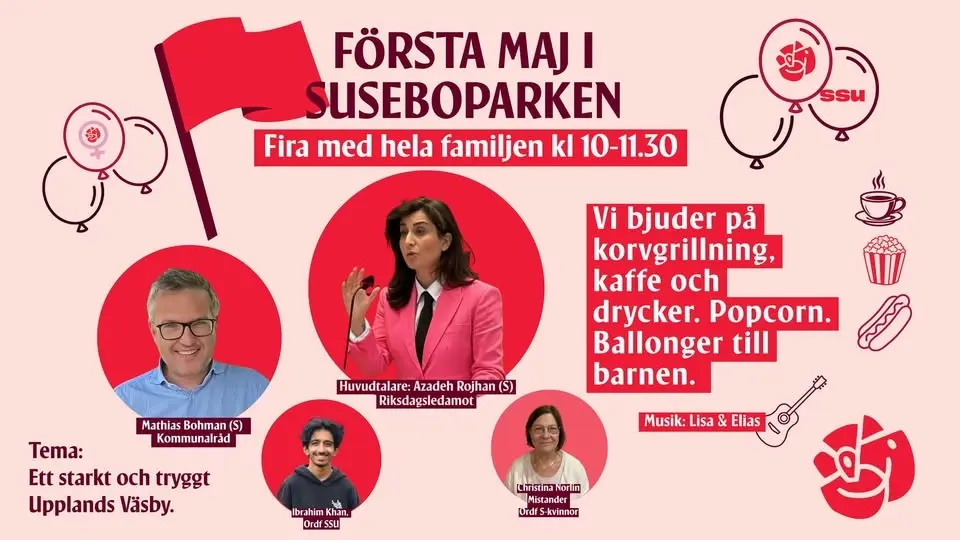 FIRA FÖRSTA MAJ I VÄSBY!