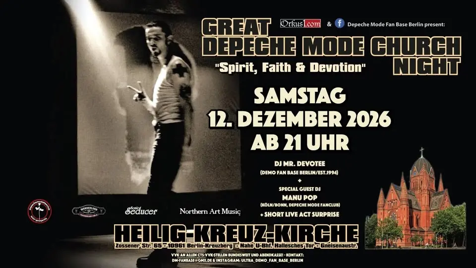 Final Great DEPECHE MODE Church Night BERLIN 2026
