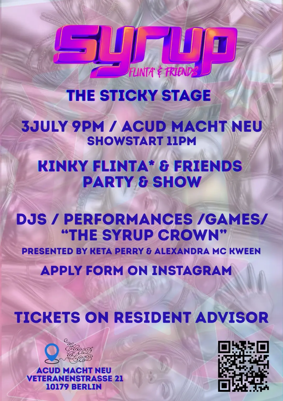 [CANCELLED] SYRUP - THE STICKY STAGE