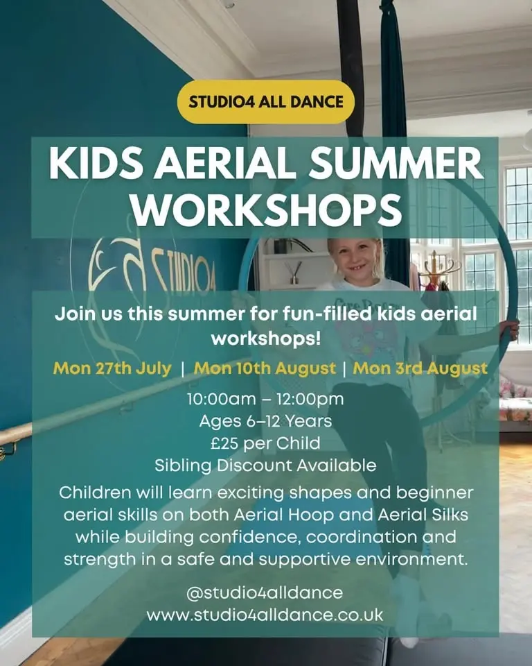 Kids aerial summer workshops