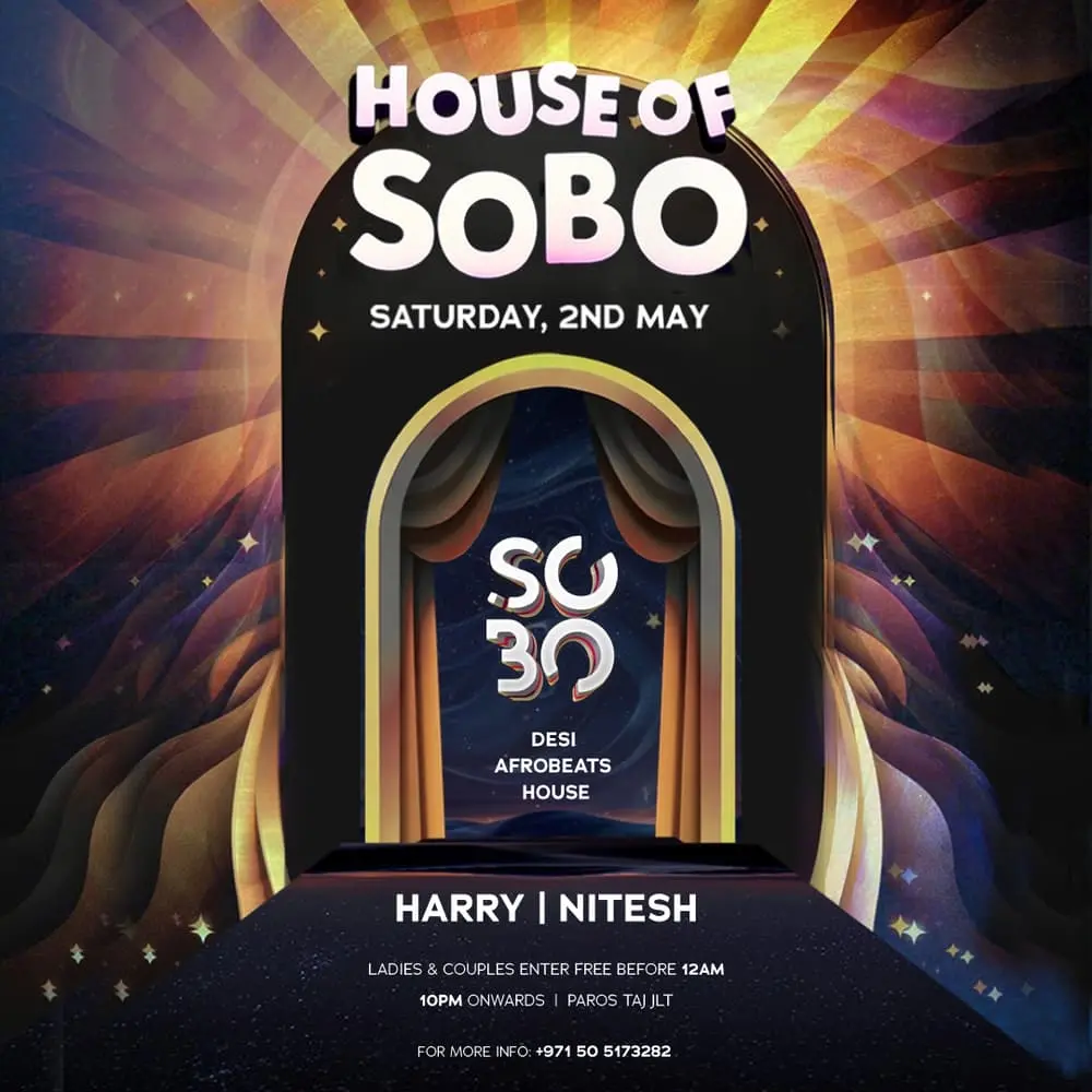 House of Sobo | Sat, 2nd May | Paros | Nitesh & Harry