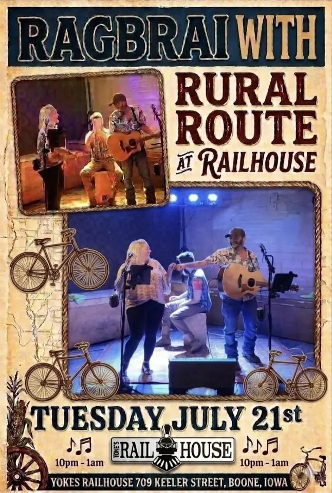 RAGBRAI with Rural Route at Railhouse