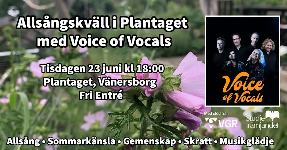 Allsångskväll i Plantaget med Voice of Vocals