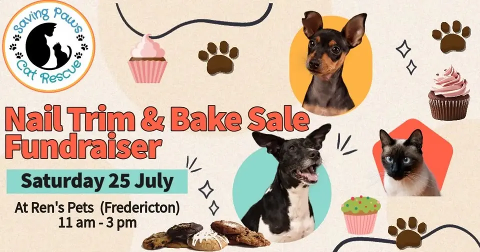 Ren's Pets Nail Trim and Bake Sale Fundraiser