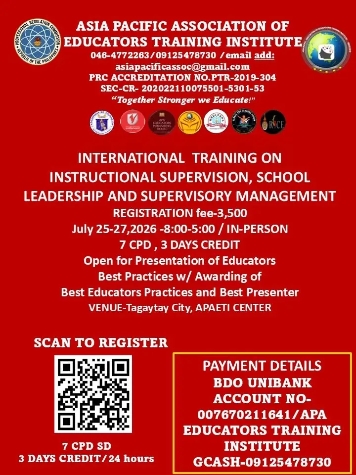 INTERNATIONAL SEMINAR ON INSTRUCTIONAL SUPERVISION