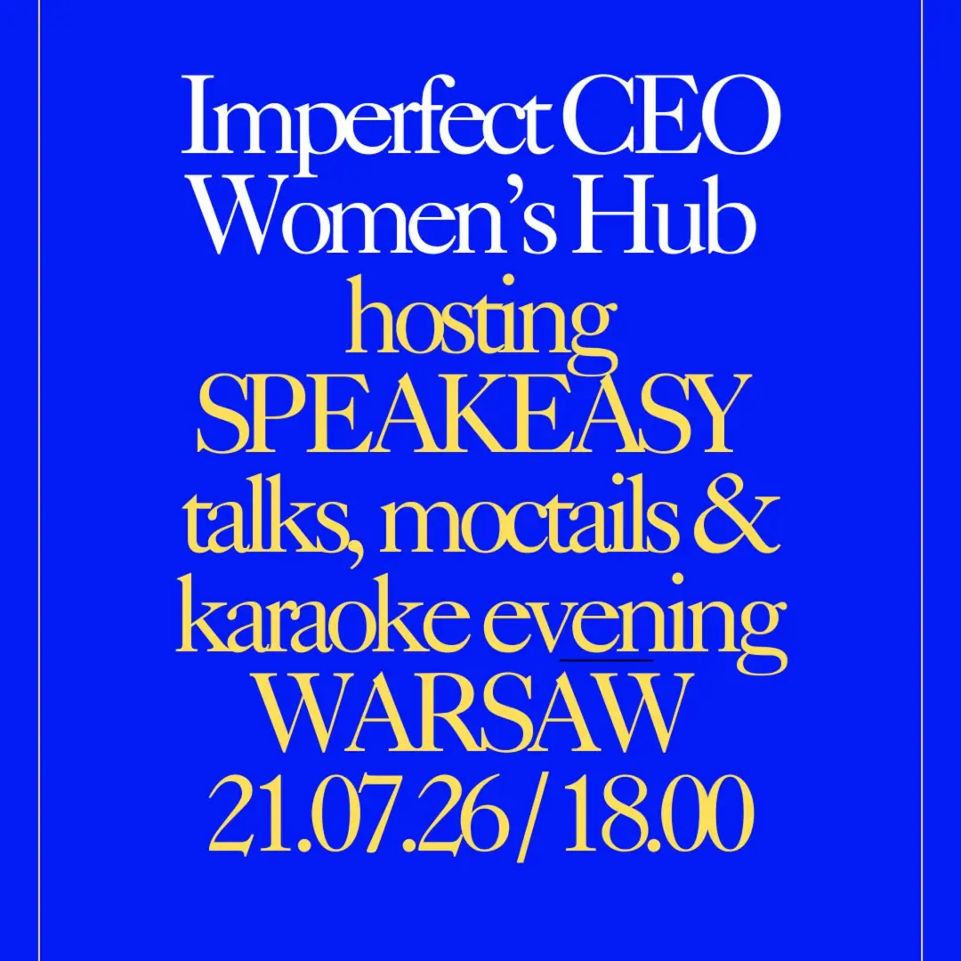 Imperfect CEO Speakeasy Talks | PL&ENG | Warsaw