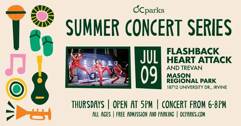 Flashback Heart Attack: 2026 OC Parks Summer Concert Series