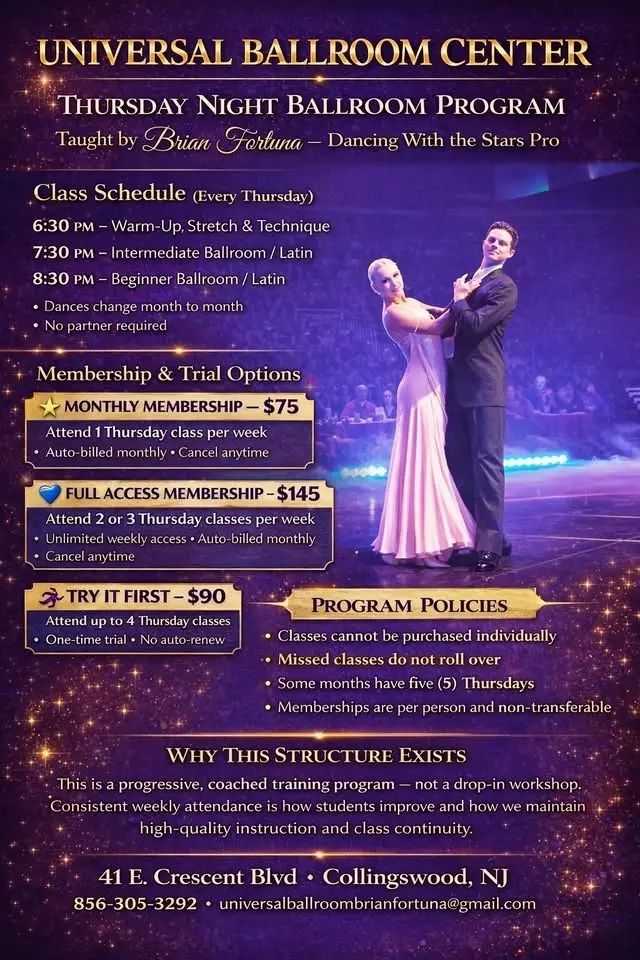 Thursday Ballroom Classes 
