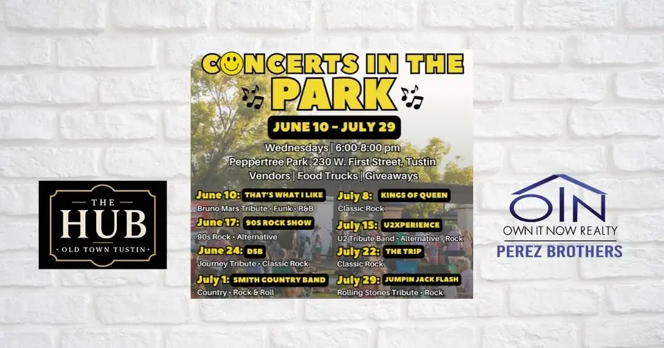 FREE EVENT- Concerts in the Park TUSTIN