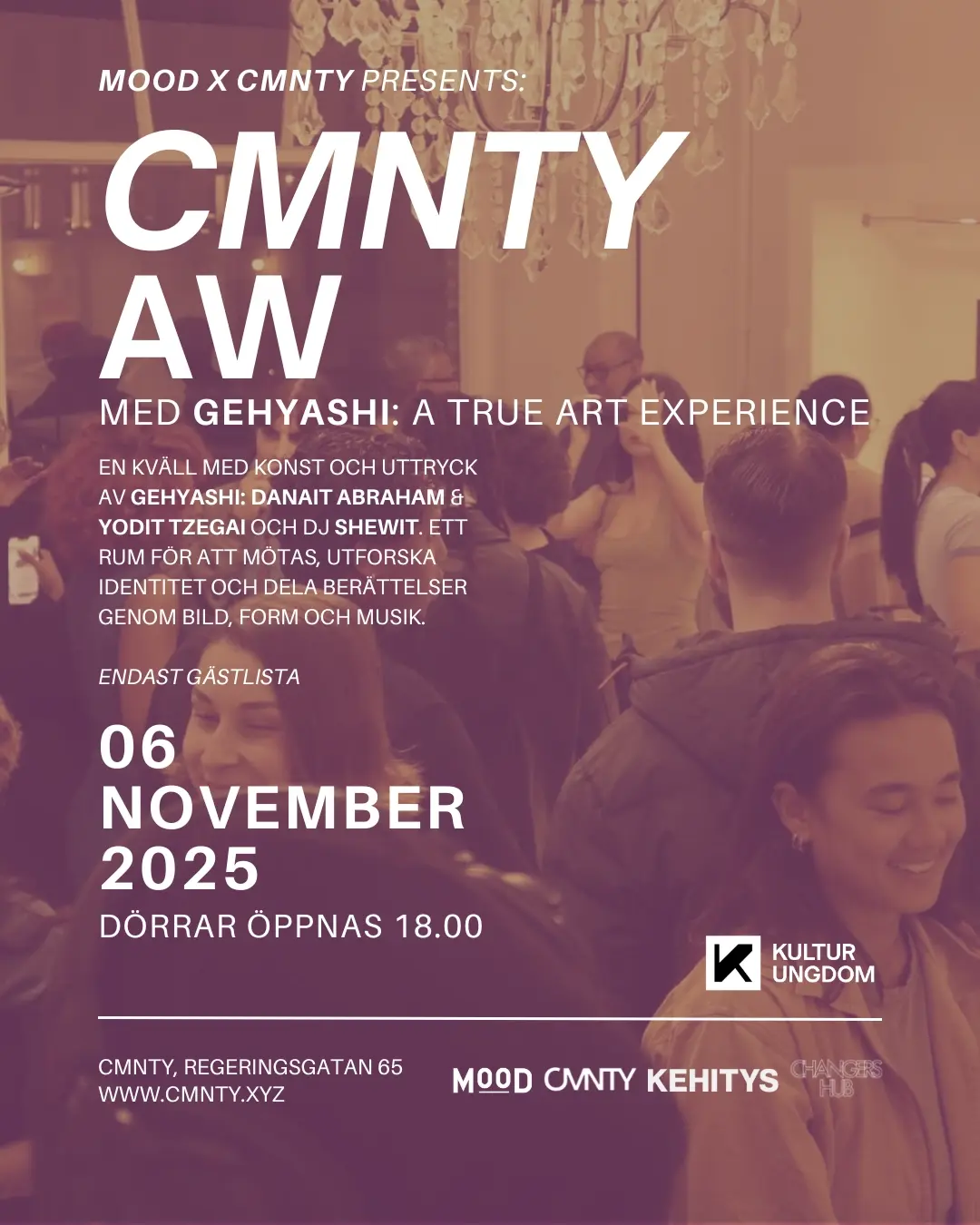 CMNTY AW - A True Art Experience med Gehyashi