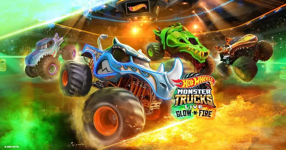 Hot Wheels Monster Trucks Live Glow-N-Fire